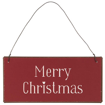 Targhetta "Merry Christmas" 15xh7 cm