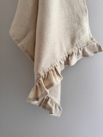 Canovaccio in Lino Beige con Volant
