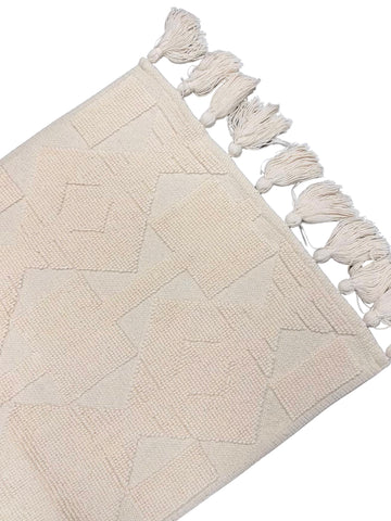 Tappeto con Frange - NATURALE 55X110cm