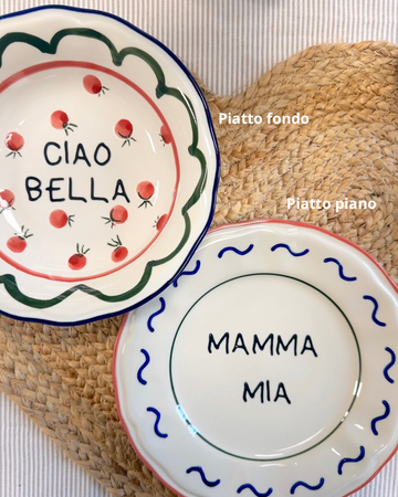 Set Piatti CIAOBELLA/MAMMAMIA (1 posto tavola)