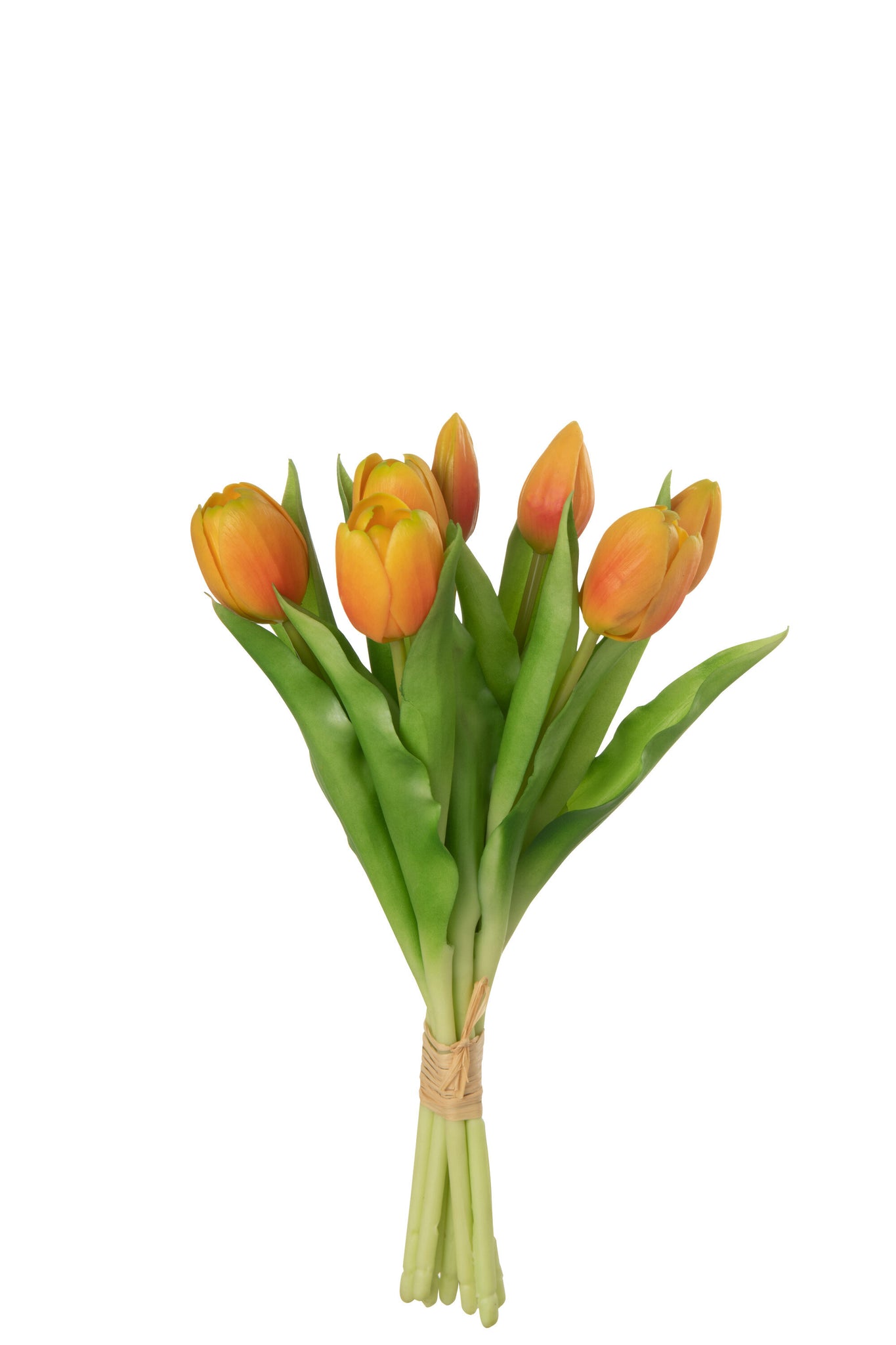 Mazzo 7 Tulipani Artificiali (h 31,5cm) - ARANCIO
