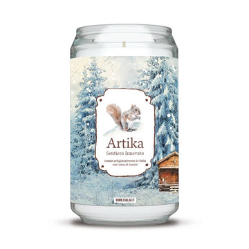 Candela ARTIKA “SENTIERO INNEVATO” - Grande 390gr