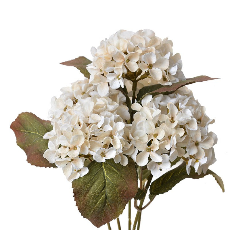 Mazzo di Ortensia Bianca Artificiale H 44cm