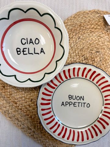 Set Piatti CIAOBELLA/BUONAPPETITO (1 posto tavola)