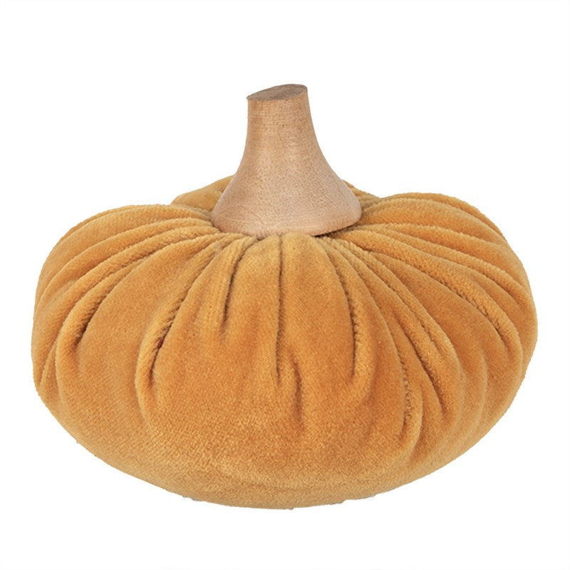 Zucca Giallo/Arancio in Velluto h 10cm