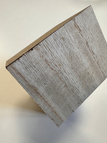 *con difetto* Casetta in legno h 14 cm - ROSA SCURO