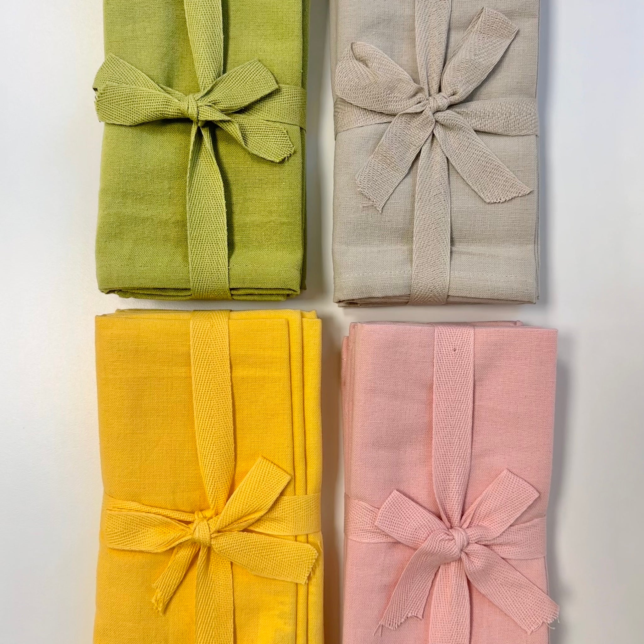 Pack 4 Tovaglioli in Cotone - 4 varianti colore
