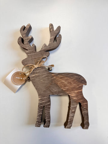 *con difetto* Decorazione Renna - Legno scuro (A)