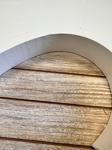 *con difetto* Vassoio cuore bianco/legno - PICCOLO